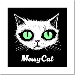 Messy Cat illustration, you love this messy cat right? Posters and Art